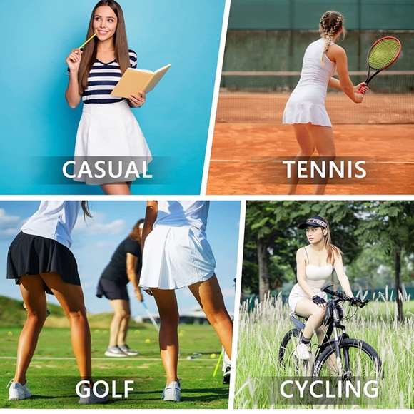 NORTHHILL Women's Active Skirts with Pockets Workout Tennis Running skirt blue - Picture 4 of 6